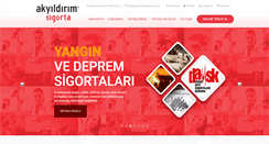 Desktop Screenshot of akyildirimsigorta.com